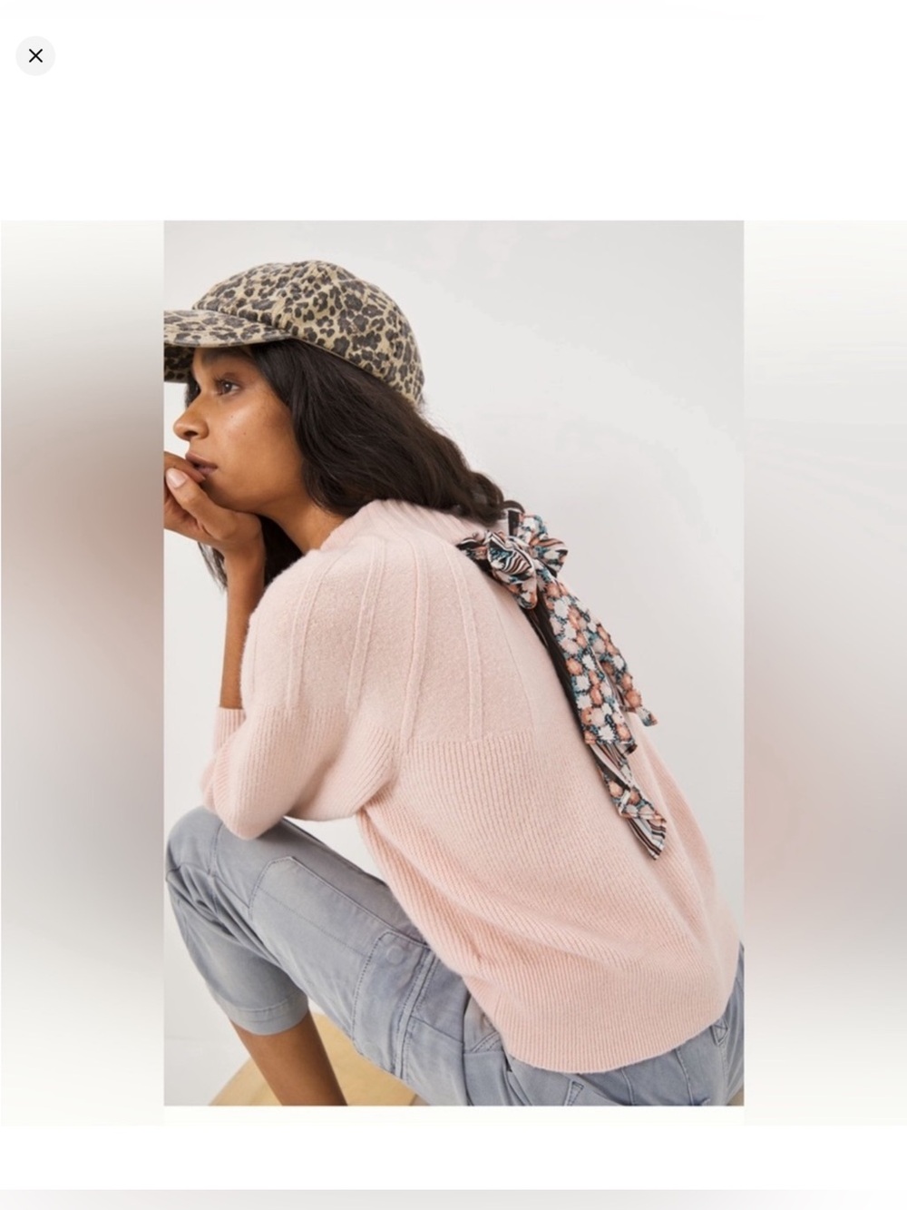 Anthropologie Liora tie back sweater